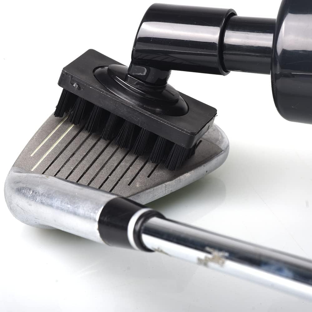 Golf Club Brush Groove Cleaner with Built-In Water Spray and Hook, Groove Cleaning Brush for Golf Ball Club Wet Scrub, Ball Cleaner with Extrusion Water Bottle, Gift for Men