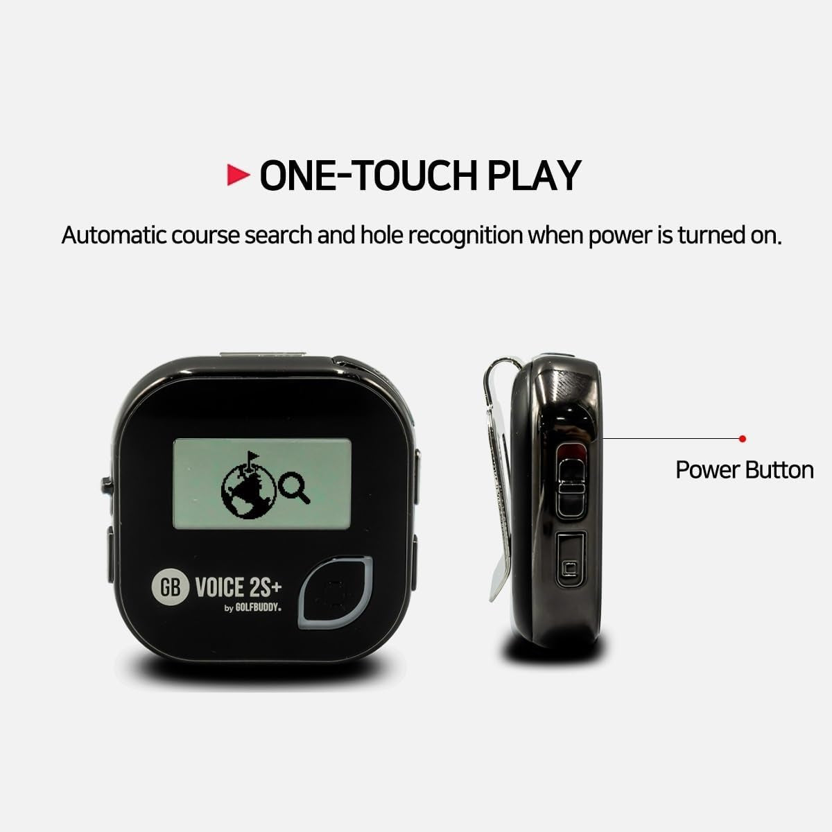 Voice 2 GPS Golf Buddy New, Black