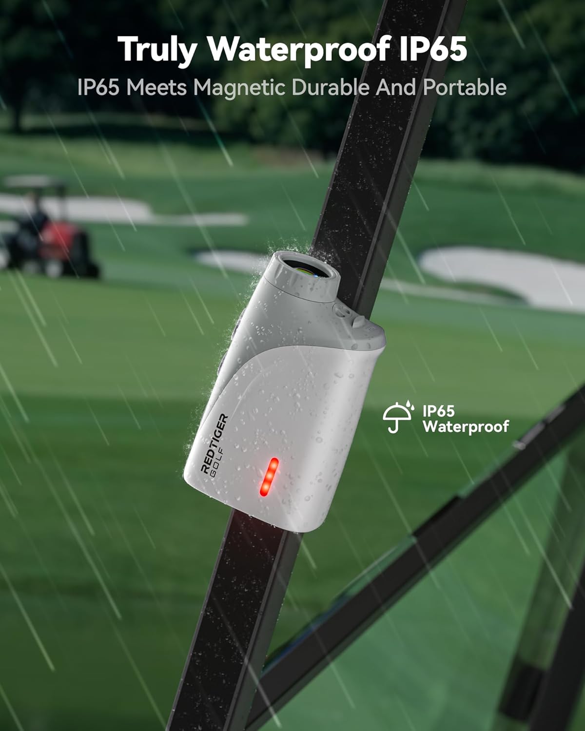 Mini Golf Range Finder with 1200 Yards, IP65 Range Finder Golf with Slope Switch, 7X Magnification, Magnetic & Rechargeable Golf Rangefinder, Flag Pole Lock Vibration