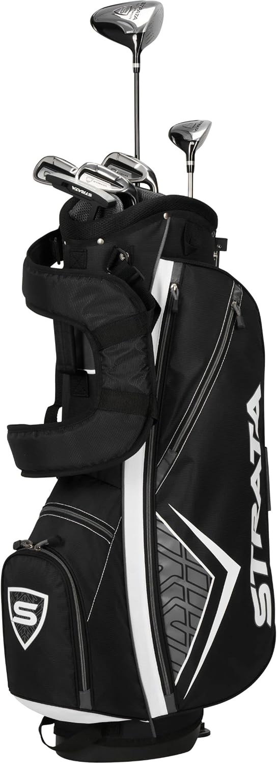 Golf Strata Intro Complete 9 Piece Set (Regular Flex, Right Hand, Steel), Gray