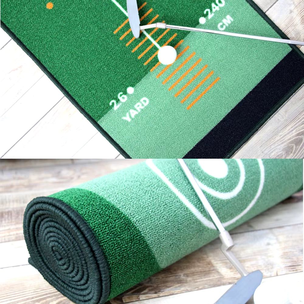 50X300Cm Golf Putting Green Mat Indoor Equipment for Home Office Indoor Mini Golf Putting Training Mat