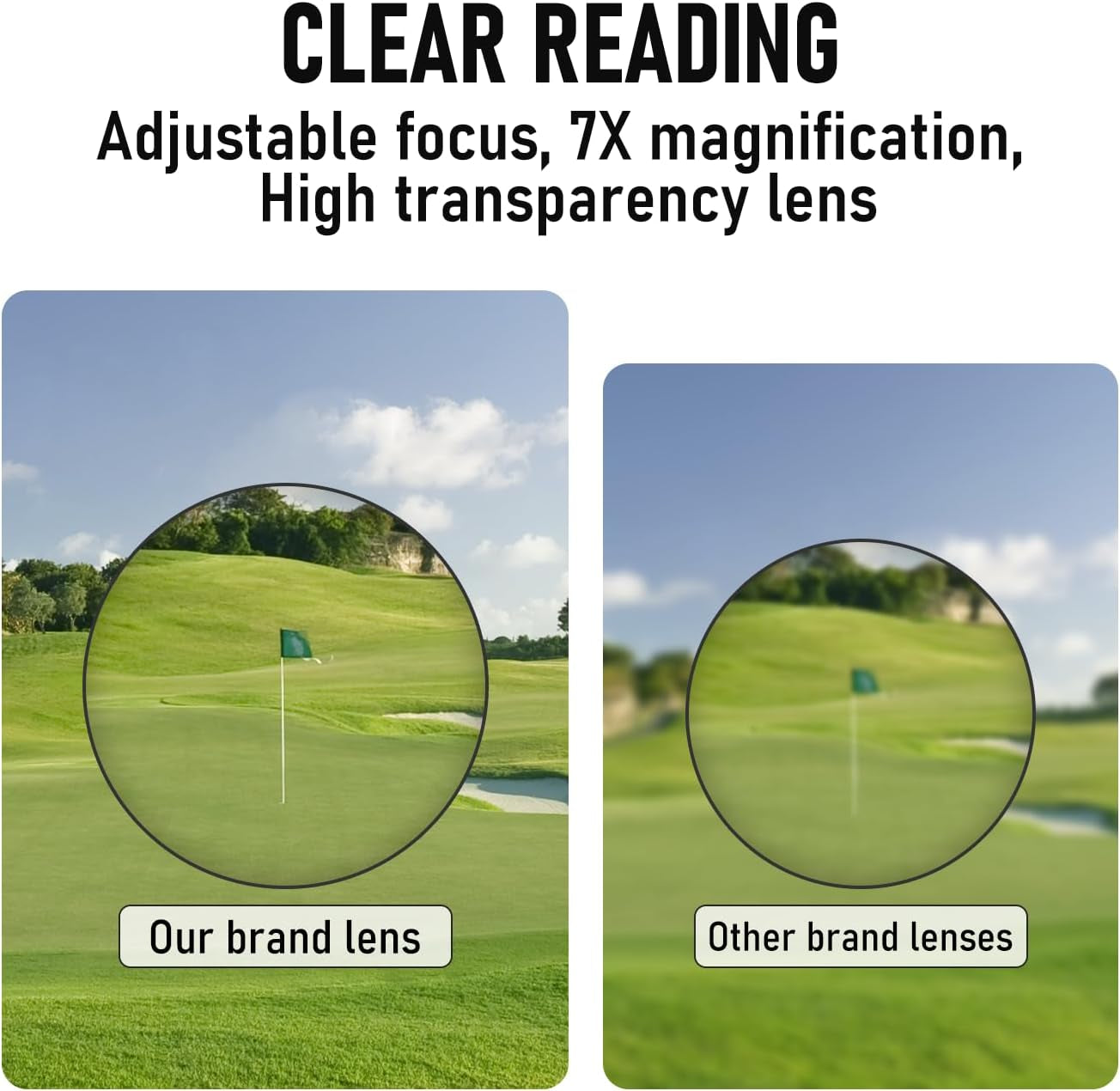 Golf Rangefinder Laser Rangefinder for Golf & Hunting with Slope Switch, Flag Pole Locking Slope Rechargeble Range Finder Golf
