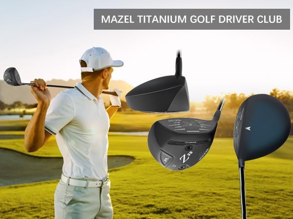 Titanium Golf Driver for Men 460CC Right Handed, Premium Cup Face Design Maximize Ball Distance