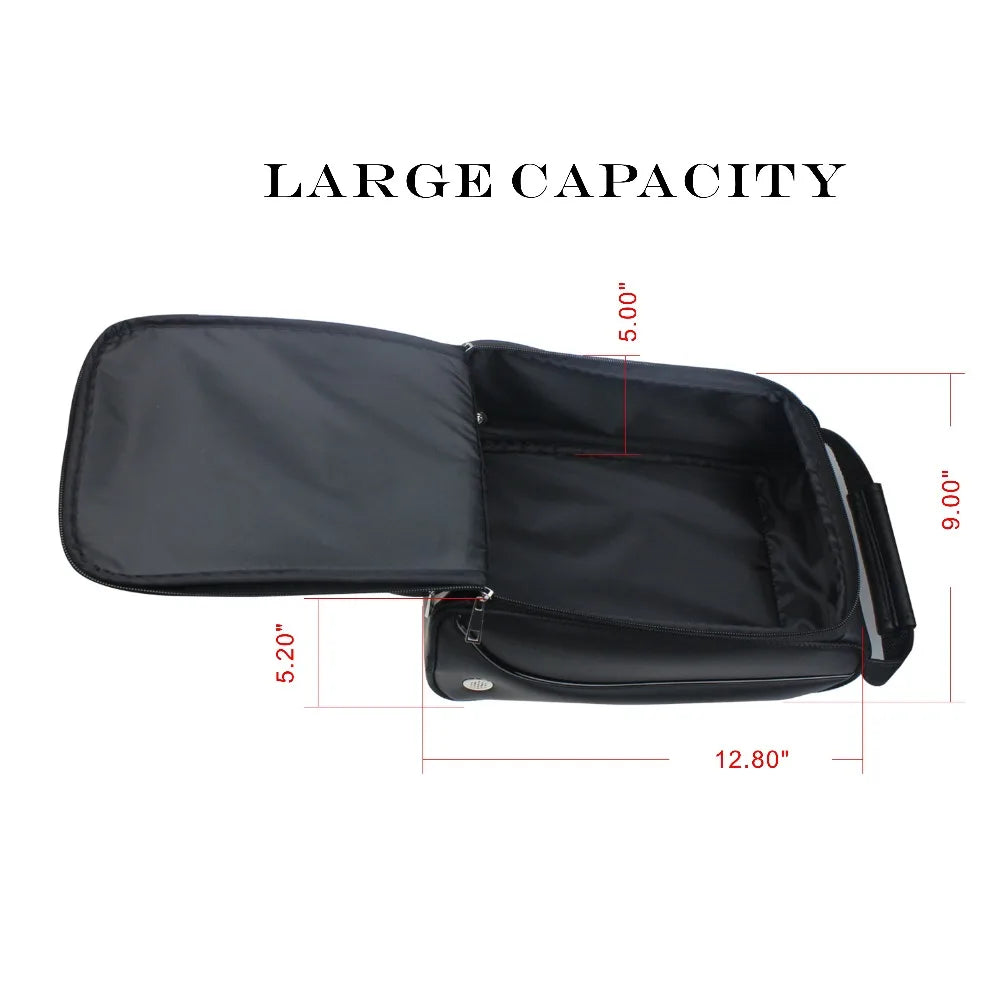 Women and Men'S Golf Shoes Bag PU Leather Portable Golf Sports Shoes Bag