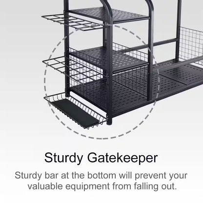 121 Lbs. Golf Storage Garage Organizer and Other Golfing Equipment Rack