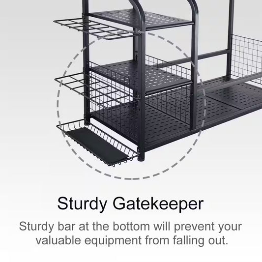121 Lbs. Golf Storage Garage Organizer and Other Golfing Equipment Rack