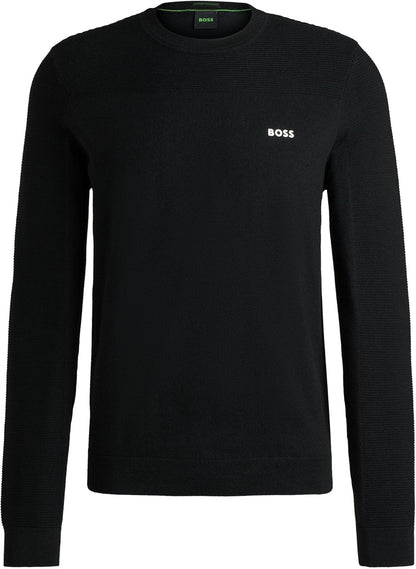 Mens Momentum-X CN Branded Crew-Neck Sweater in Dry-Flex Fabric