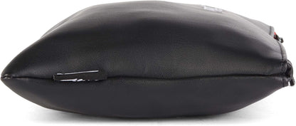 Classic Zippered Pouch, Black, One Size