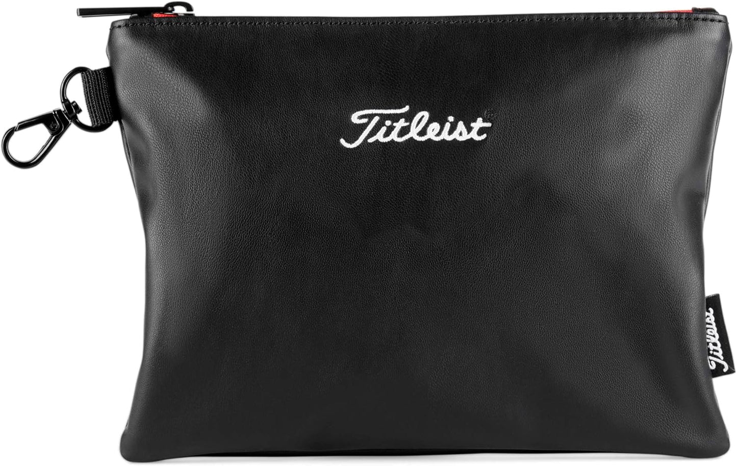 Classic Zippered Pouch, Black, One Size