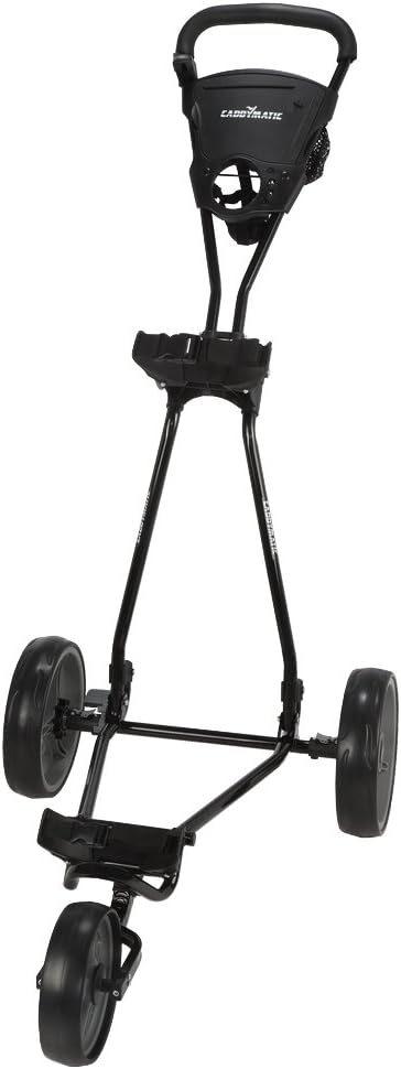 Golf Continental 3 Wheel Folding Golf Push/Pull Cart Black