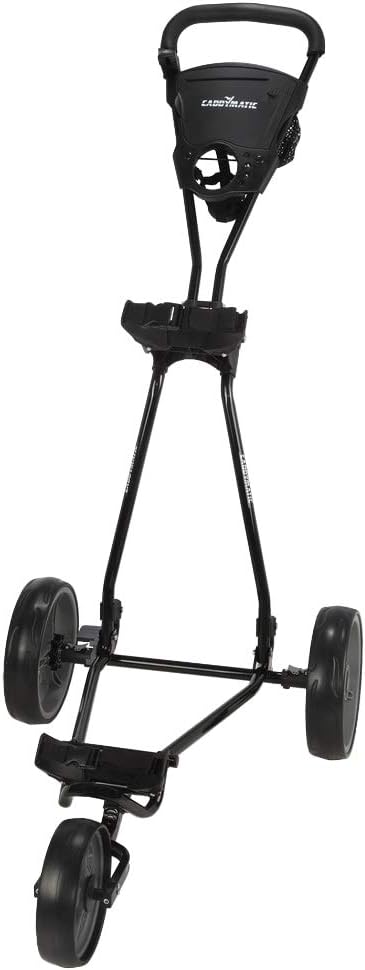Golf Continental 3 Wheel Folding Golf Push/Pull Cart Black