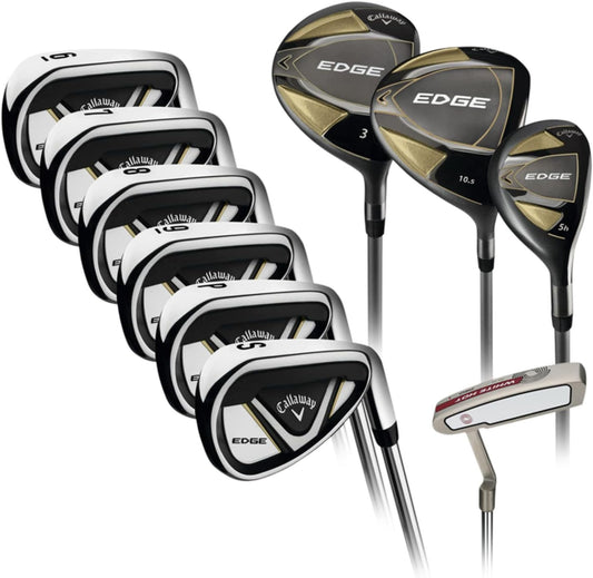 Edge 10 Piece Unisex'S Graphite & Steel Golf Club Set Right Handed