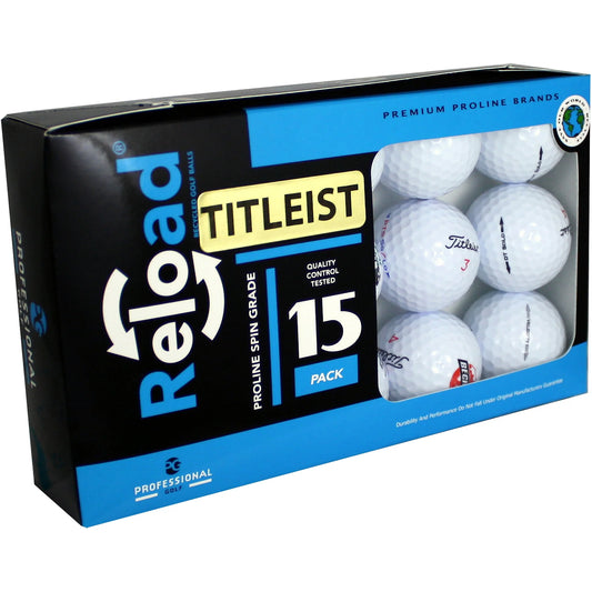 Reload Titleist Golf Golf Balls, Mint / 5A / AAAAA Quality, 100 Pack, White
