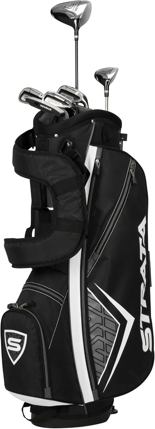 Golf Strata Intro Complete 9 Piece Set (Regular Flex, Right Hand, Steel), Gray