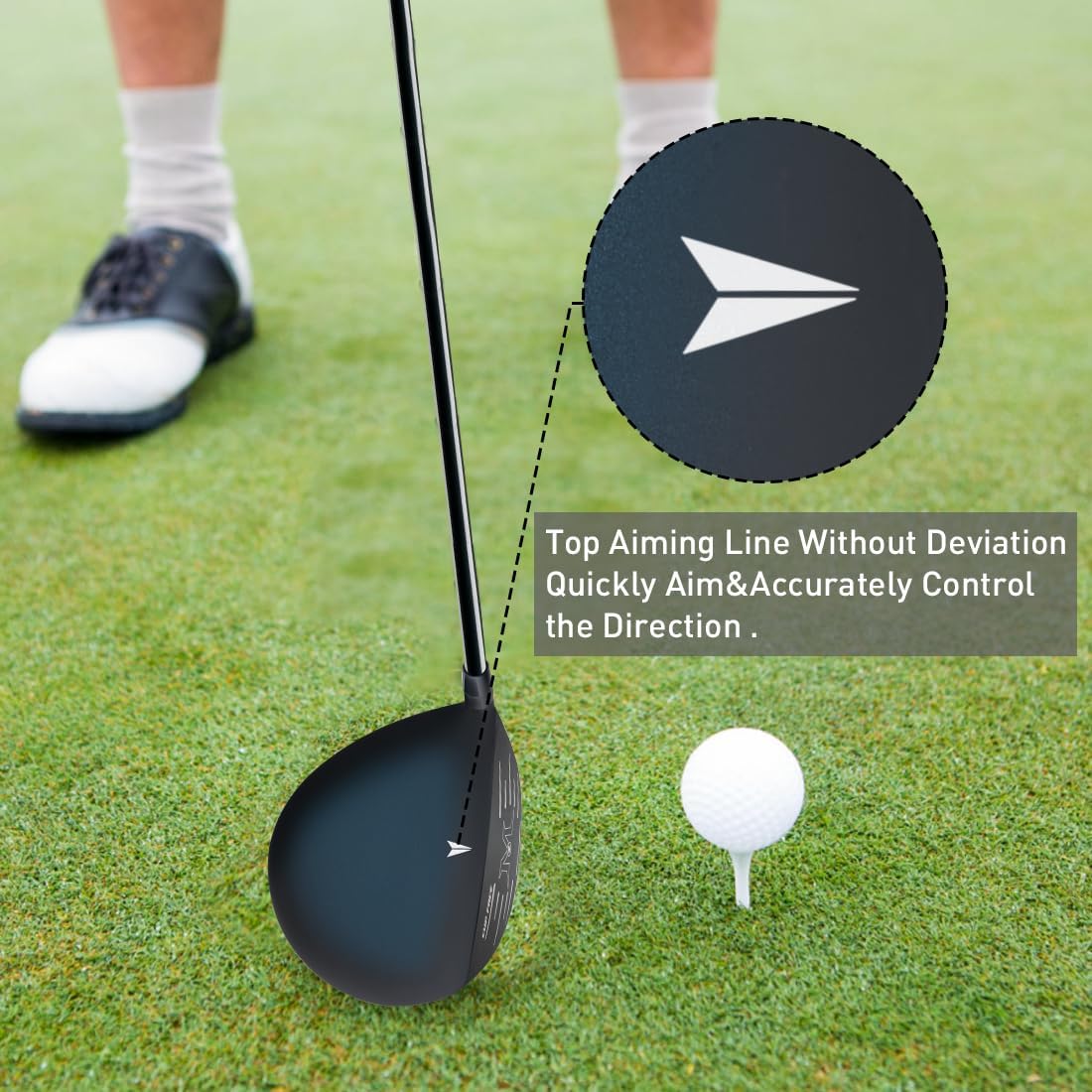 Titanium Golf Driver for Men 460CC Right Handed, Premium Cup Face Design Maximize Ball Distance