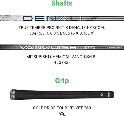 Golf Elyte X Driver (10.5 Degree, Regular, Denali Charcoal 50 Gram, Left)