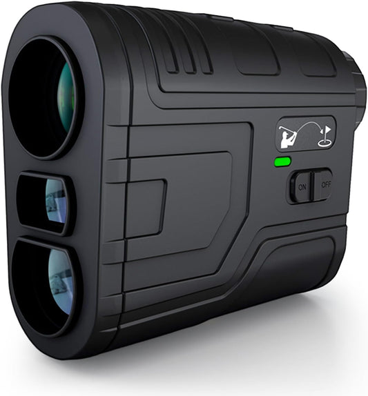 Golf Rangefinder Laser Rangefinder for Golf & Hunting with Slope Switch, Flag Pole Locking Slope Rechargeble Range Finder Golf