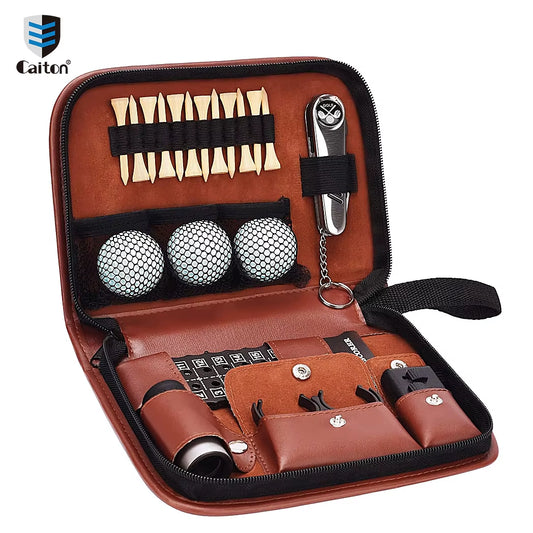 Golf Accessories Set with Hi-End Case, Golf Balls, Rangefinder, Golf Tees, Brush, Scorer,Golf Gifts for Men and Women