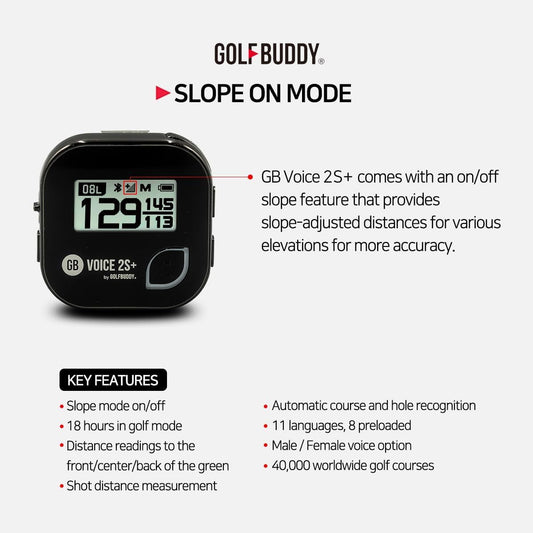 Voice 2 GPS Golf Buddy New, Black