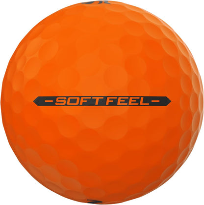 SOFT FEEL BRITE - High Visibility and Ultra-Soft Feel Golf Balls | Long Distance and Stable Trajectory | Controlled Spin and Quick Tracking | Orange/Red/Green