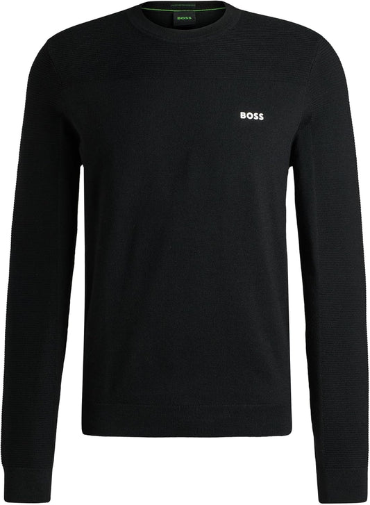 Mens Momentum-X CN Branded Crew-Neck Sweater in Dry-Flex Fabric