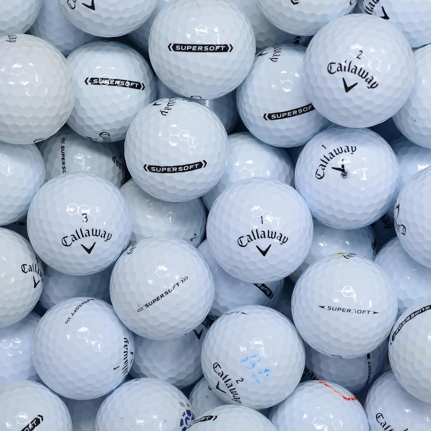 Recycled Lake Golf Balls, Used Golf Balls - 12 Pack - Grade a for Callaway Supersoft Golf Balls