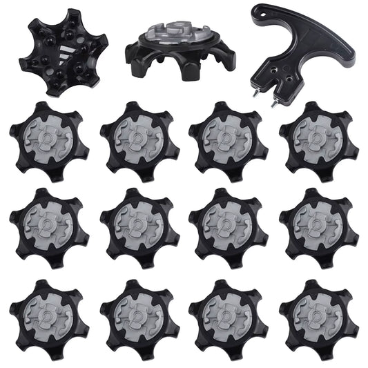 14Pcs Golf Spikes Pins Turn Fast Twist Golf Shoe Spikes Durable Replacement Set Ultra Thin Cleats Pins Fits Ping System Spike ﻿