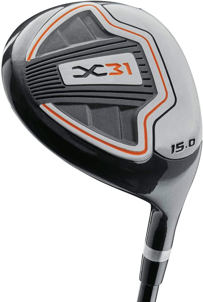 Golf 2019 Mens X31 Complete Steel Shaft Package Set Stand Bag - RH Steel Stand Bag Black/Grey/Orange