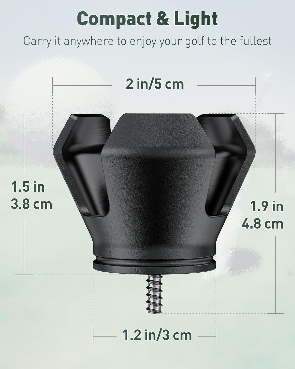 Golf Ball Retriever Grabber for Putters Golf Pick-Up Claw Portable Grip Sucker Tool Back Saver with Stainless Steel Screws (Not for Superstroke & Odyssey Grips)