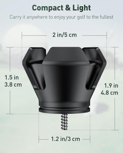 Golf Ball Retriever Grabber for Putters Golf Pick-Up Claw Portable Grip Sucker Tool Back Saver with Stainless Steel Screws (Not for Superstroke & Odyssey Grips)
