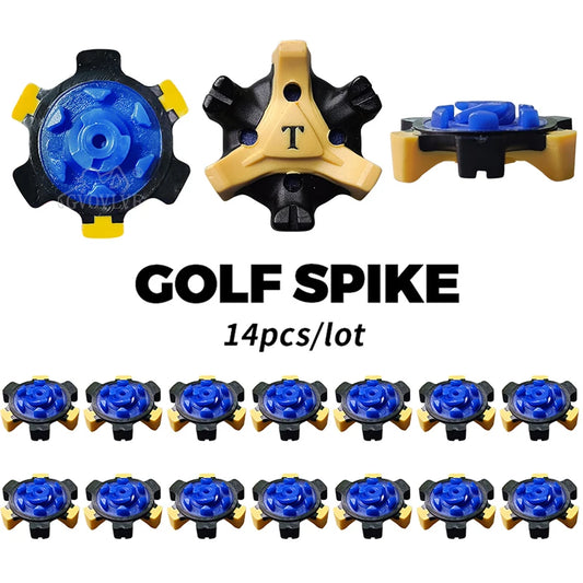 14Pcs Golfs Shoe Spike Non-Skid Golfing Shoe Spike Professional Golfs Spikes Golfs Shoe Accessories Golfs Cleats Replacement