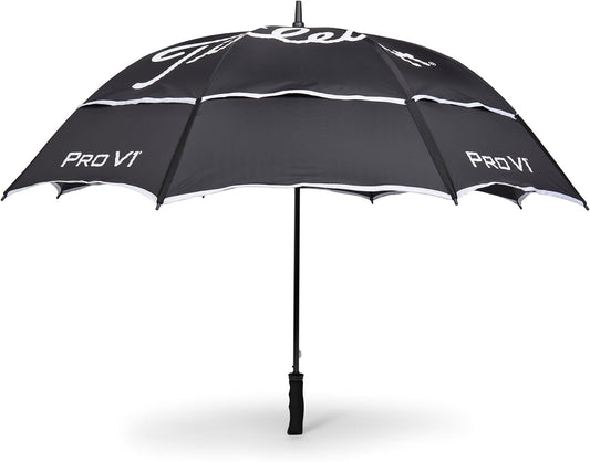 Stadry Double Canopy Umbrella, Black/White