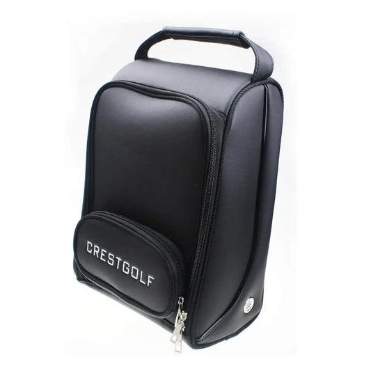 Women and Men'S Golf Shoes Bag PU Leather Portable Golf Sports Shoes Bag