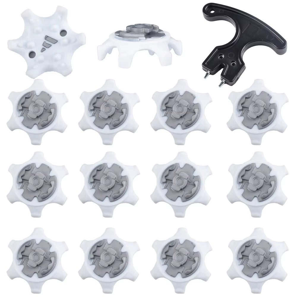 14Pcs Golf Spikes Pins Turn Fast Twist Golf Shoe Spikes Durable Replacement Set Ultra Thin Cleats Pins Fits Ping System Spike ﻿