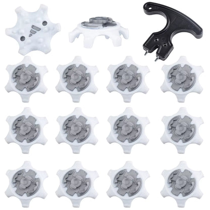 14Pcs Golf Spikes Pins Turn Fast Twist Golf Shoe Spikes Durable Replacement Set Ultra Thin Cleats Pins Fits Ping System Spike ﻿