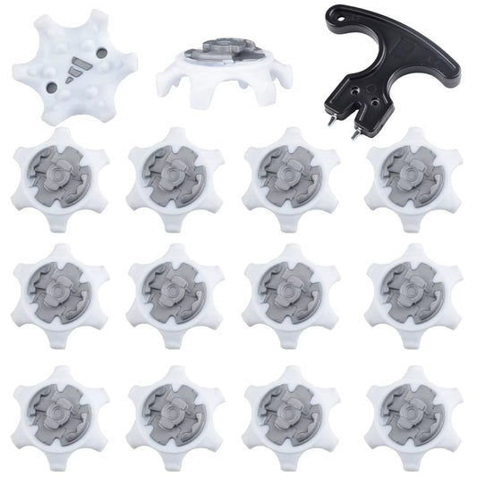 14Pcs Golf Spikes Pins Turn Fast Twist Golf Shoe Spikes Durable Replacement Set Ultra Thin Cleats Pins Fits Ping System Spike ﻿